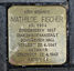 Stolperstein en memoria de Mathilde Fischer