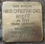 Stolperstein für Hans Christian Carl Wulff