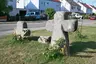 Zwei Steinkreuze und Rest eines dritten Kreuzes beim Kübler-Hof in Röthenbach b. Sankt Wolfgang
