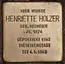 Henriette Holzer geb. Neumeier