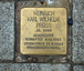 Stolperstein für Heinrich Karl Wilhelm Prüß